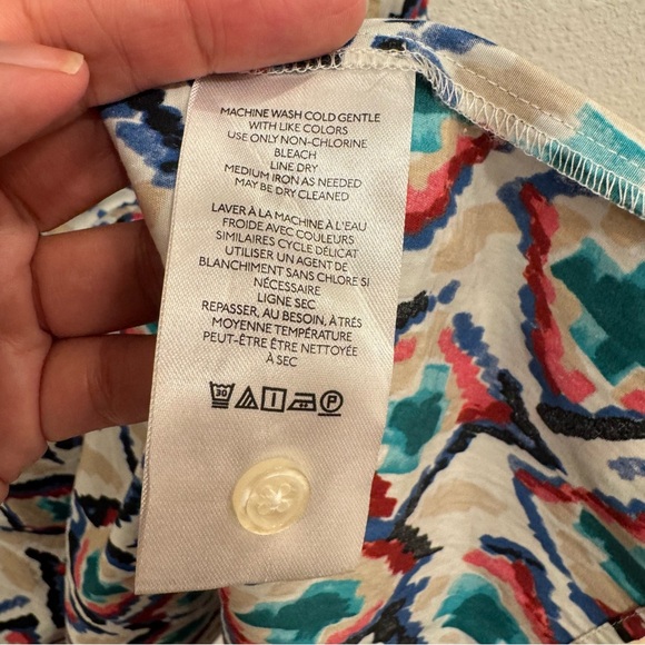 Anthropologie Maeve The Bettina Tiered Cotton Midi Dress Size Small Multi Color - Picture 9 of 13